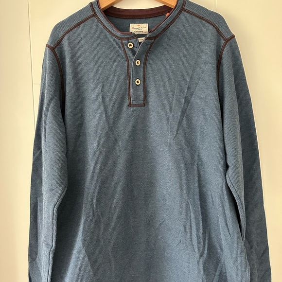 Tommy Bahama Navy and Maroon Knit Shirt - Picture 1 of 5